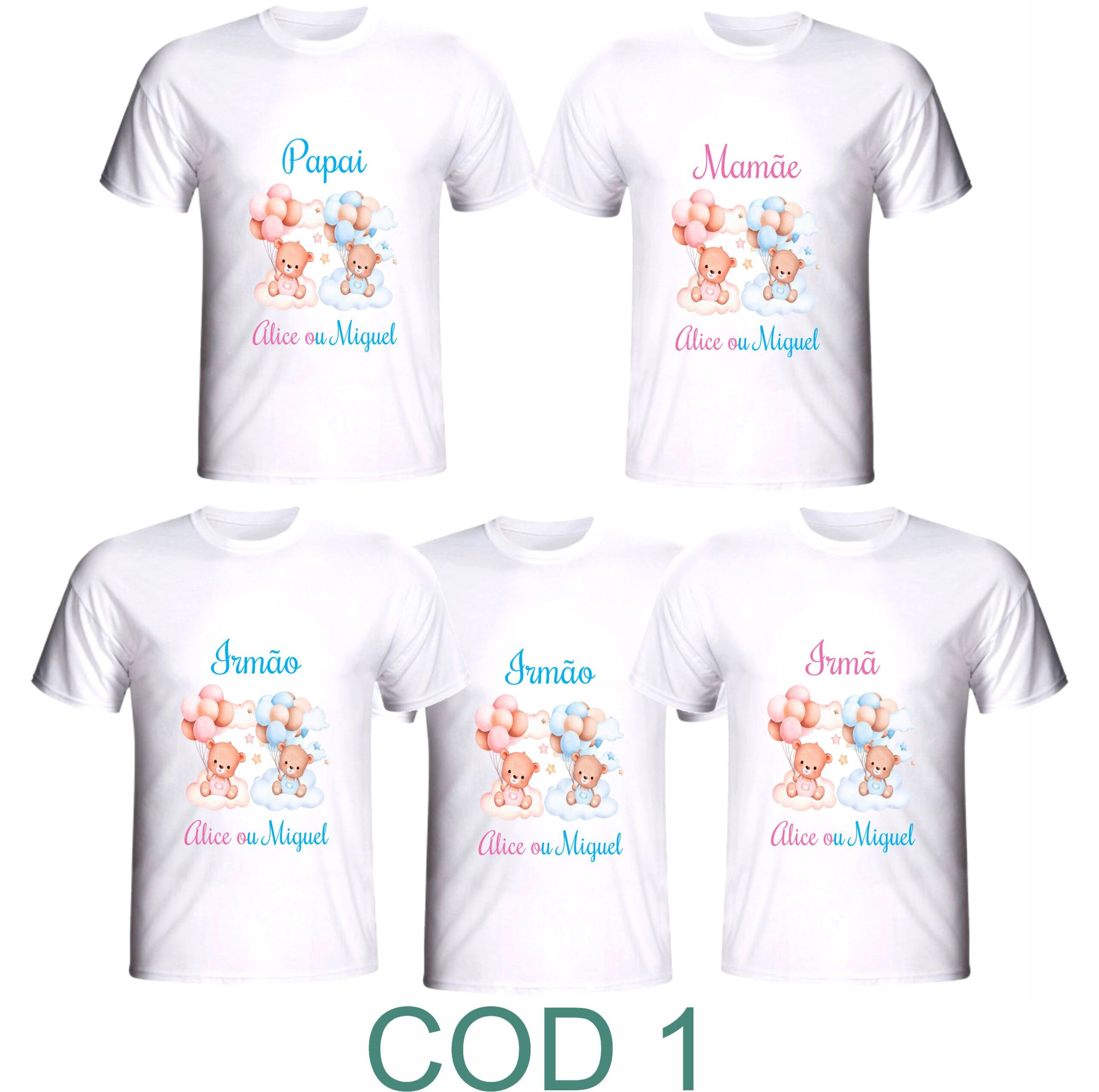 10 Camisetas para chá de bebê personalizadas fazemos vários temas