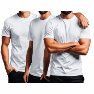 Kit 3 Camisetas Branca Básica Unissex Casual ou para Sublimação e personalizações
