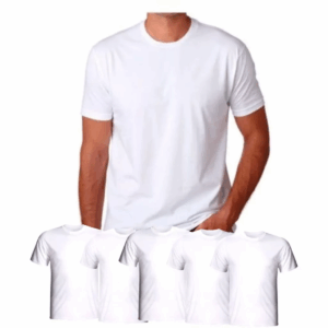Kit 10 Camisetas Branca Básica Unissex Casual ou para Sublimação e personalizações