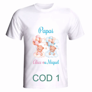 Camiseta para chá de bebê personalizadas fazemos vários temas