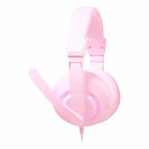 Kit Gamer Rosa Clanm Nightmare Candy Fone Teclado Mouse Mousepad Led Rainbow