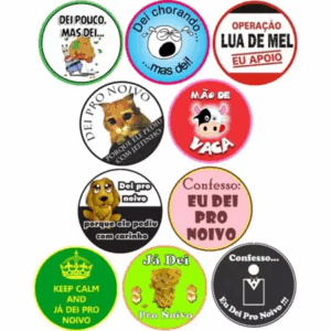 Kit 200 tags Adesivas Hora Da Gravata Casamento – Já Dei Pro Noivo Tn03