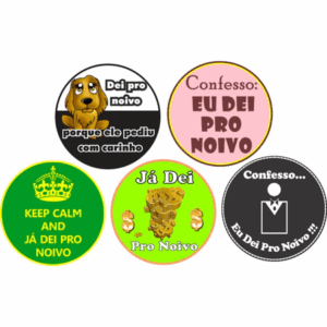 Kit 100 tags Adesivas Hora Da Gravata Casamento – Já Dei Pro Noivo Tn03