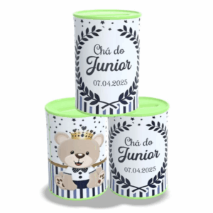 Kit 10 Adesivos Rotulos para Cofrinho Personalizados para Chá de Bebê ou com sua ARTE