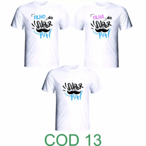 3 Camisetas Dia dos Pais Personalizada Para Presente