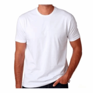 Camiseta Branca Básica Unissex Casual ou para Sublimação e personalizações