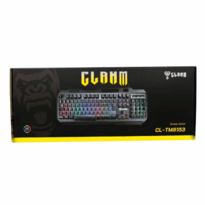Teclado Gamer  Semi mecanico Mount Led Rainbow CL-TM8153 Clanm