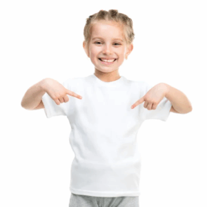 Camiseta Infantil Branca Básica Unissex Casual ou para Sublimação e personalizações