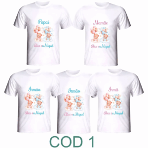 Kit 17 camisetas personalizada até o tamanho GG