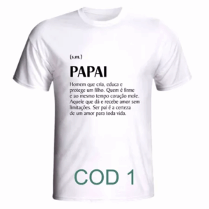 Camiseta Dia dos Pais Personalizada Para Presente